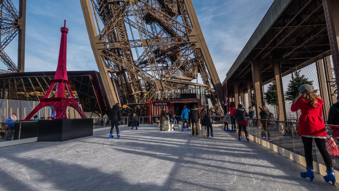 Eiffel Tower ice-skating rink