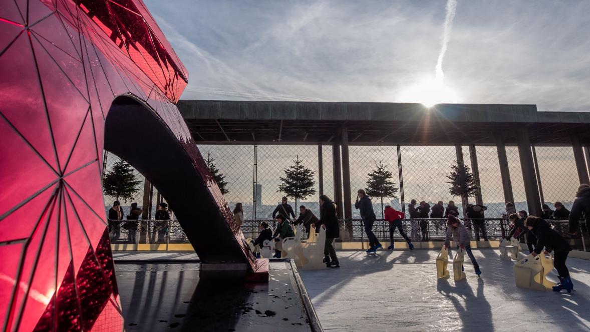 Eiffel Tower ice-skating rink