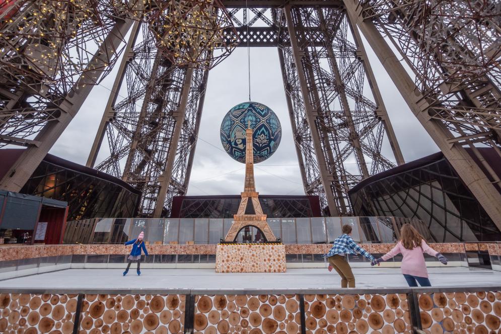 Eiffel Tower Ice skating rink  