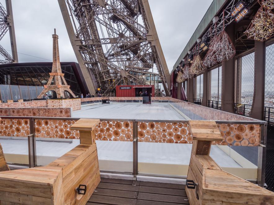 Eiffel Tower Ice skating rink  