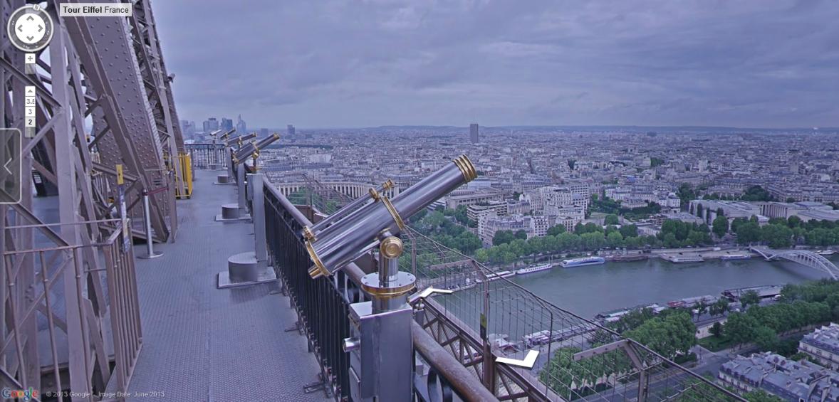 View from the 2nd floor of the Eiffel Tower