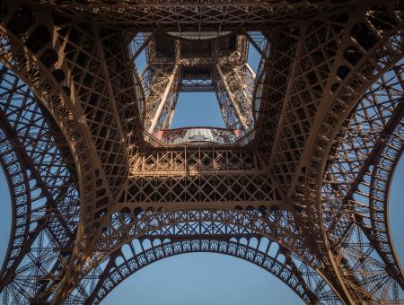 Photo First floor of the Eiffel Tower