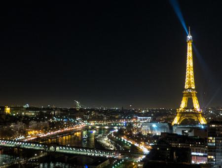 Vue panoramique tour eiffel