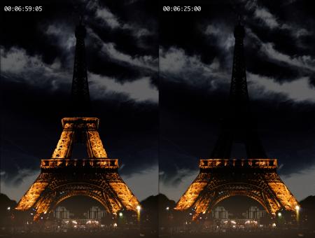 Nuit Blanche - ZEVS at the Eiffel tower