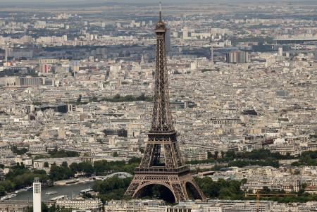 vue aérienne tour eiffel