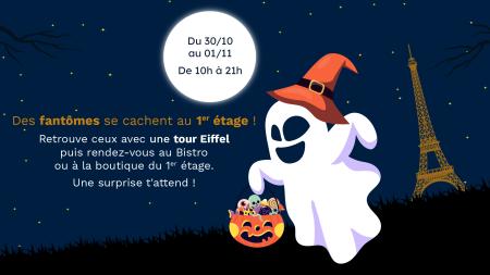 Affiche des fantômes se cachent au 1er étage de la tour Eiffel